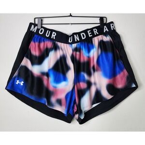 Under Armour UA Womans Size 1X Loose Play Up 3.0 Print Shorts 1374390-002 36x3.5